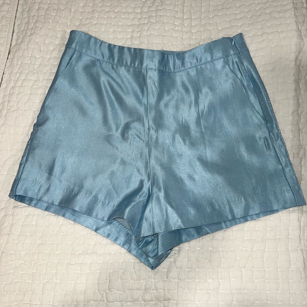 NWT Women's Blue High Waist Shorts
